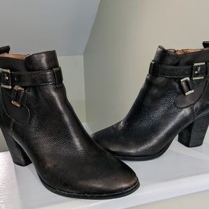 Louise et Cie Lo-Vianne brown leather ankle boots women's size 7.5